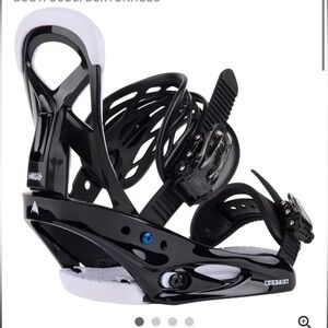 Burton Kids Snowboard Bindings in Black and White